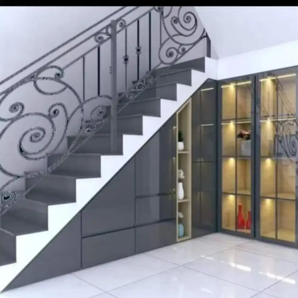 Rak Bawah Tangga Custom Lampung