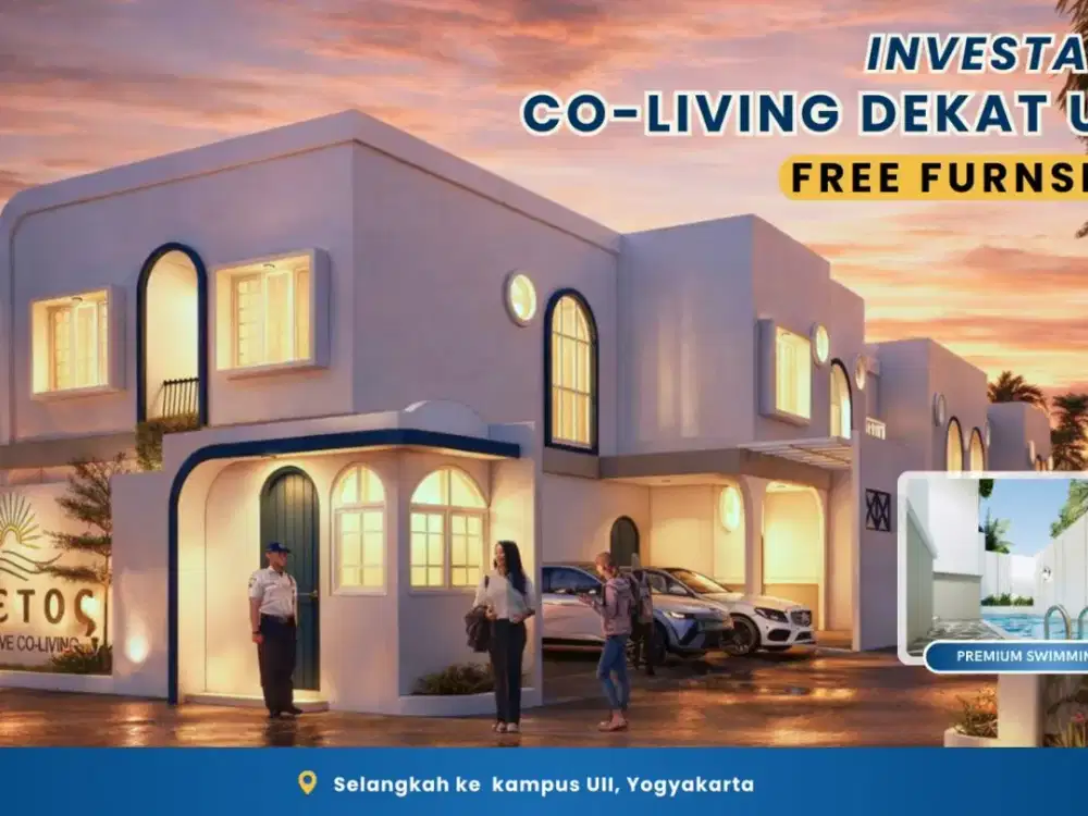 RUMAH KOS JOGJA SHM 2 LANTAI BONUS FULL FURNISH KAMAR MANDI DALAM