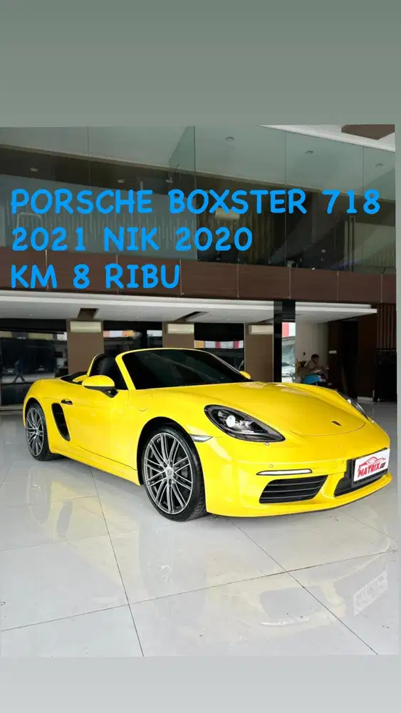 Porsche Boxster 718 Yellow on black 2021 nik 20 siap pakai