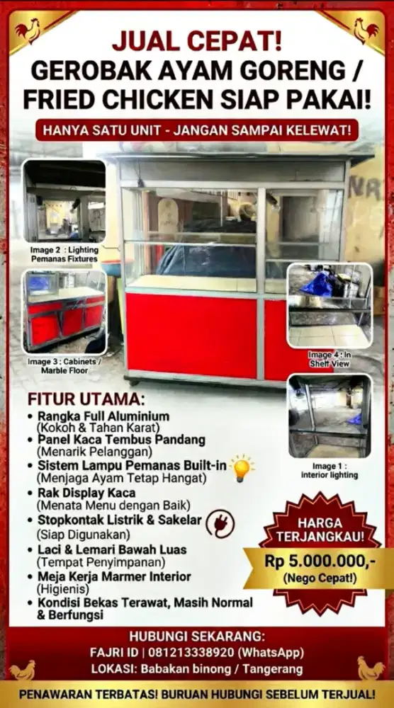 Gerobak bekas chiken