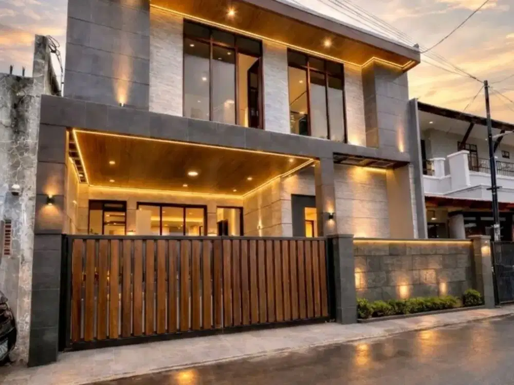 Rumah Baru Mewah 2 Lantai di Kayu Putih Jakarta Timur, SHM, 4+1 KT, Akses Tol Rawamangun