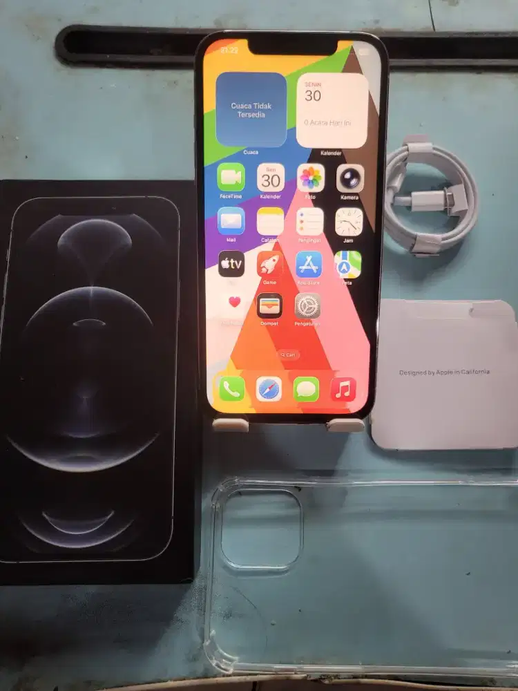 Iphone 12 pro max 128gb white inter mulus all operator no minus