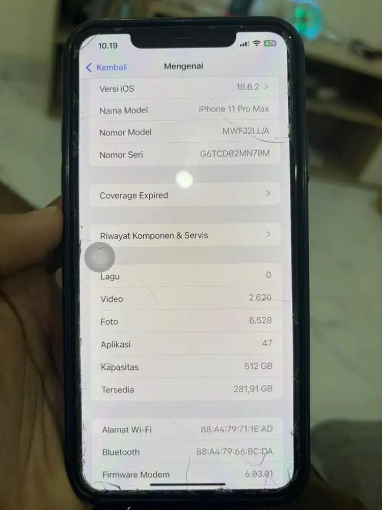 Iphone 11 promax 512