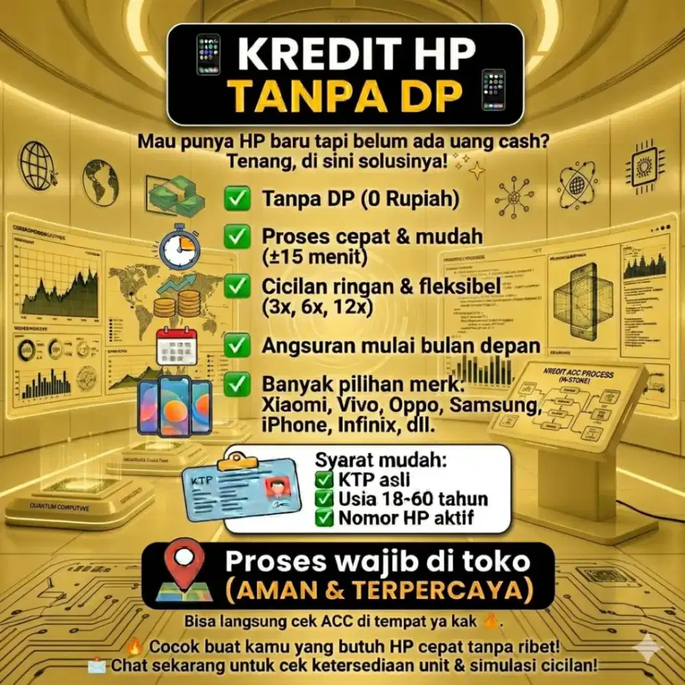 Kredit hp Oppo tanpa dp