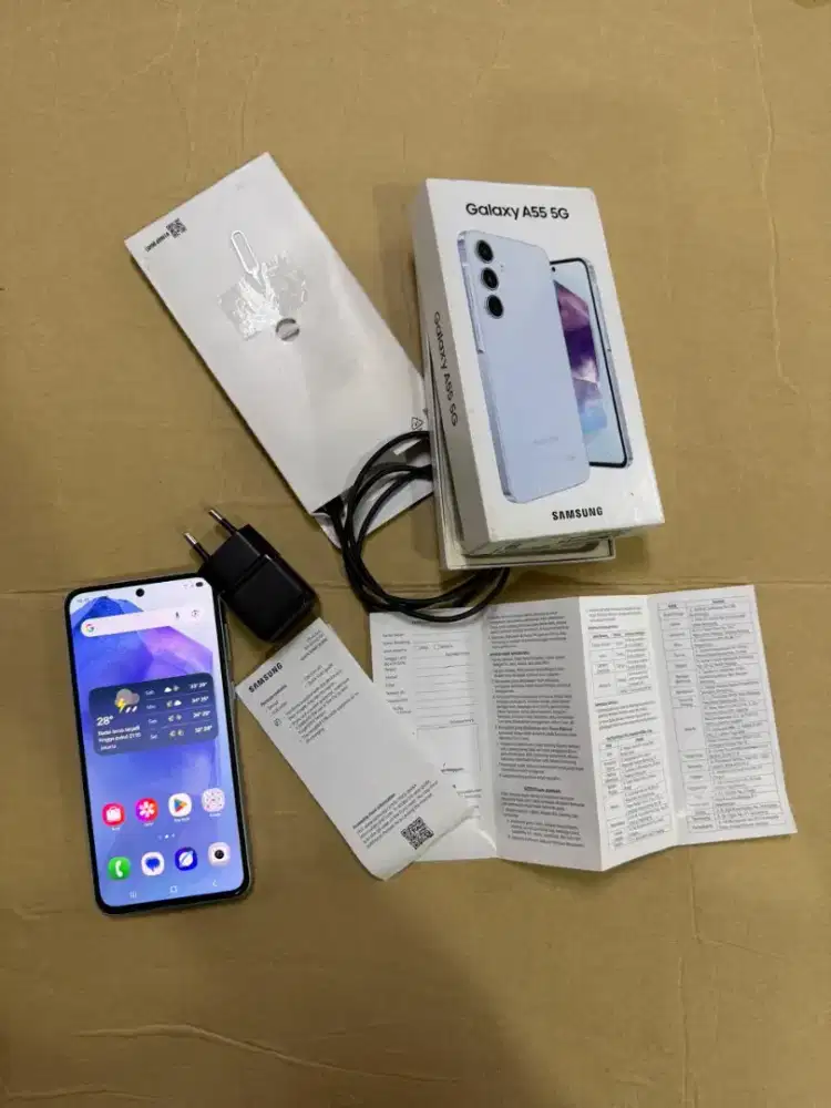 Samsung Galaxy A55 5G 8/256GB Fullset Ori Mulus Pemakaian Ex Resmi
