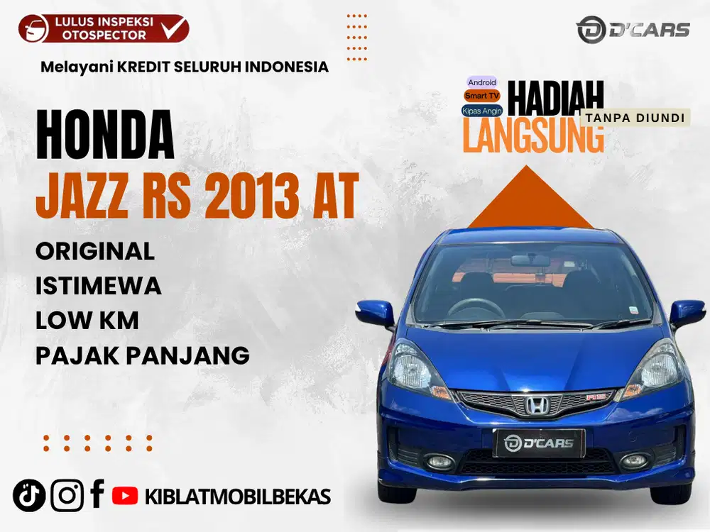 HONDA JAZZ RS AUTOMATIC 2013 LOW KM ORIGINAL RARE