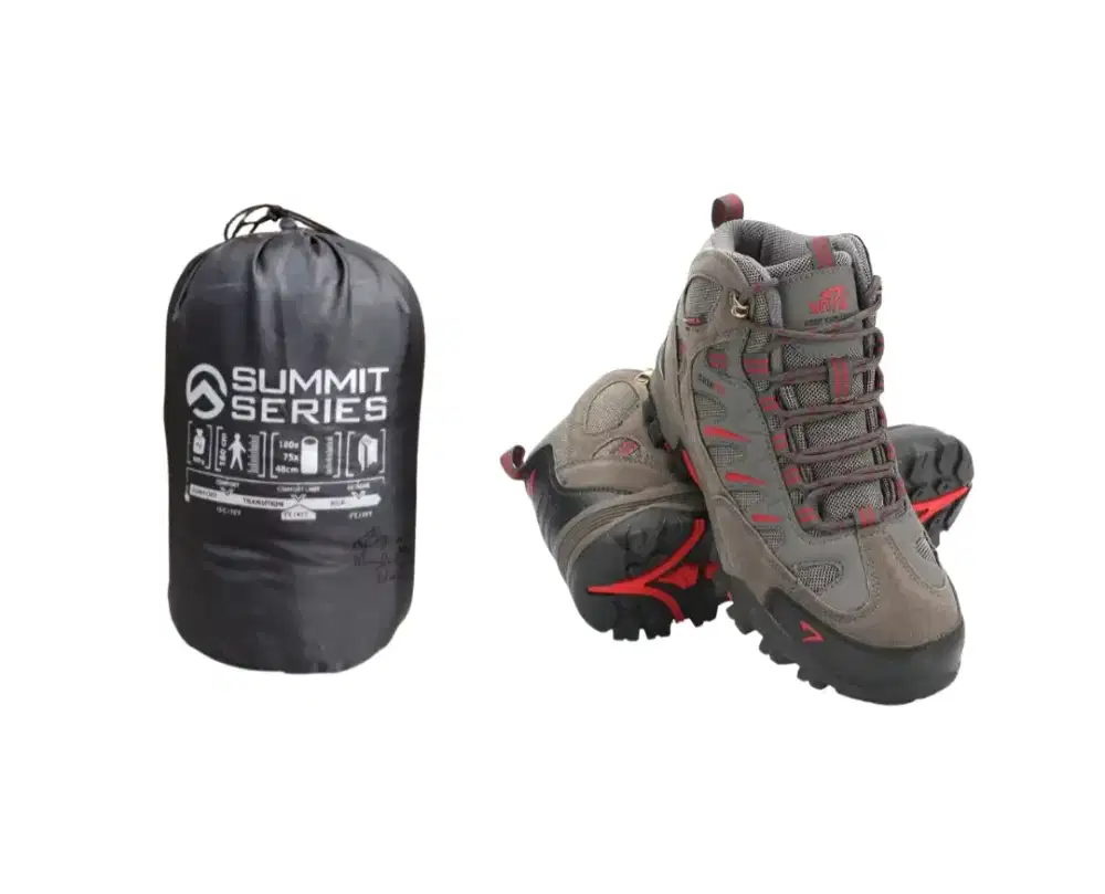 Sepatu dan Sleeping Bag