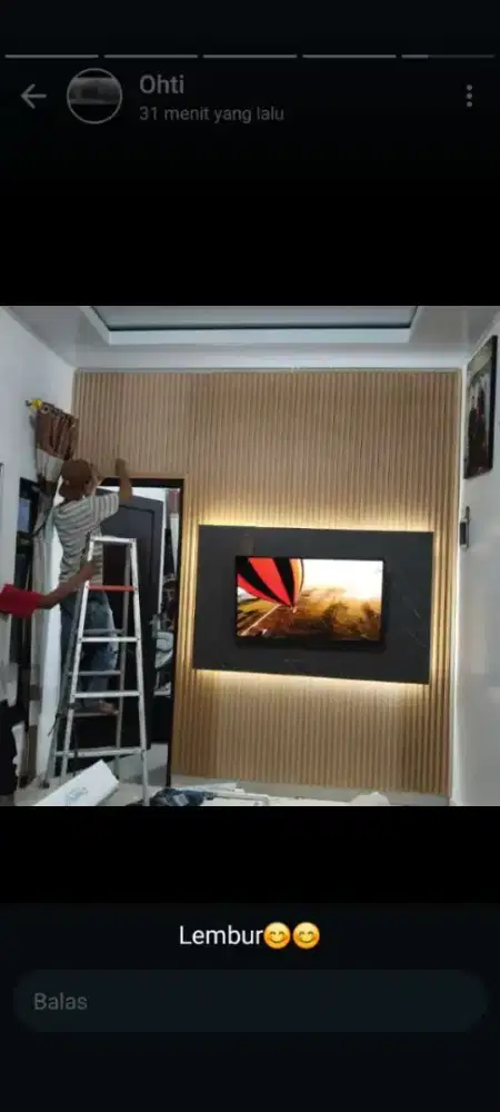 Plafon pvc, interior dan baja ringan.