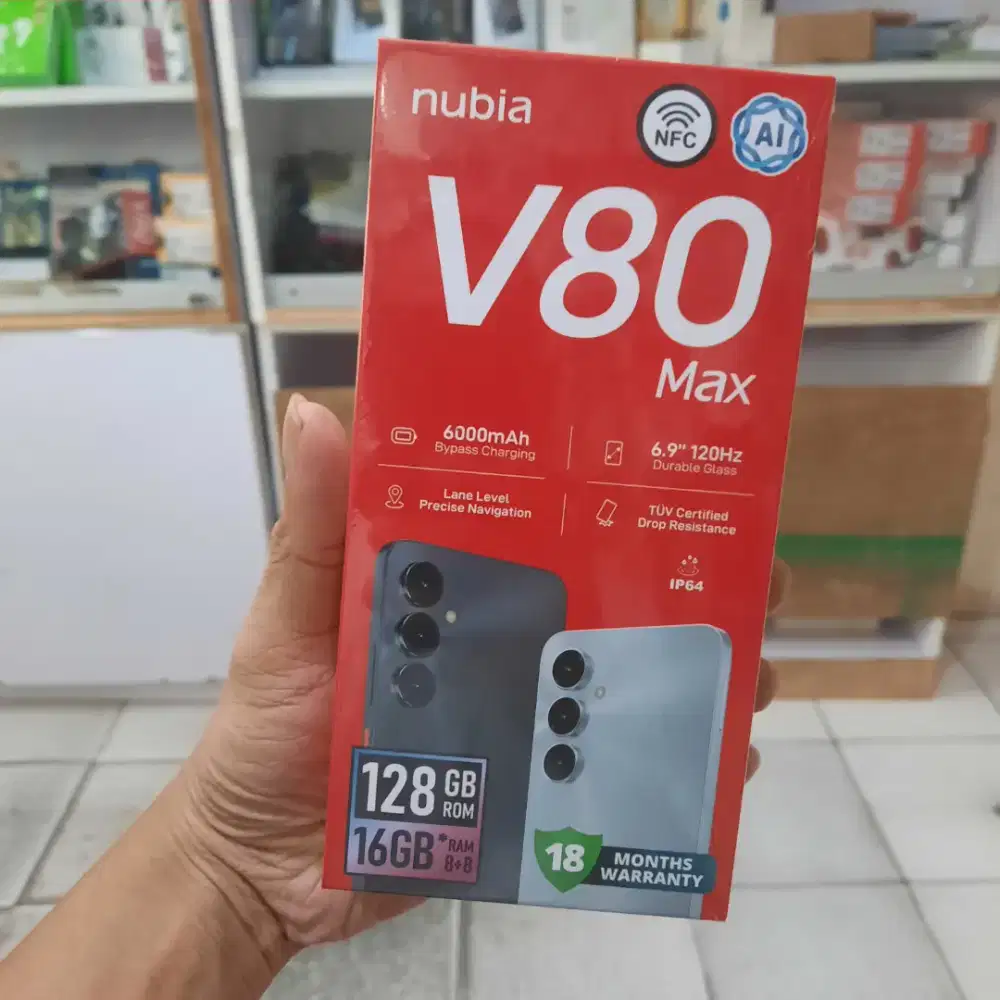 NUBIA V80 MAX NFC 16/128GB GARANSI RESMI