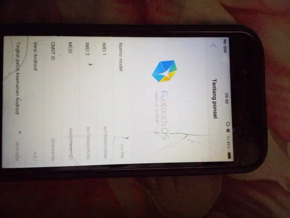 Hp Vivo y 66 ram 4/64