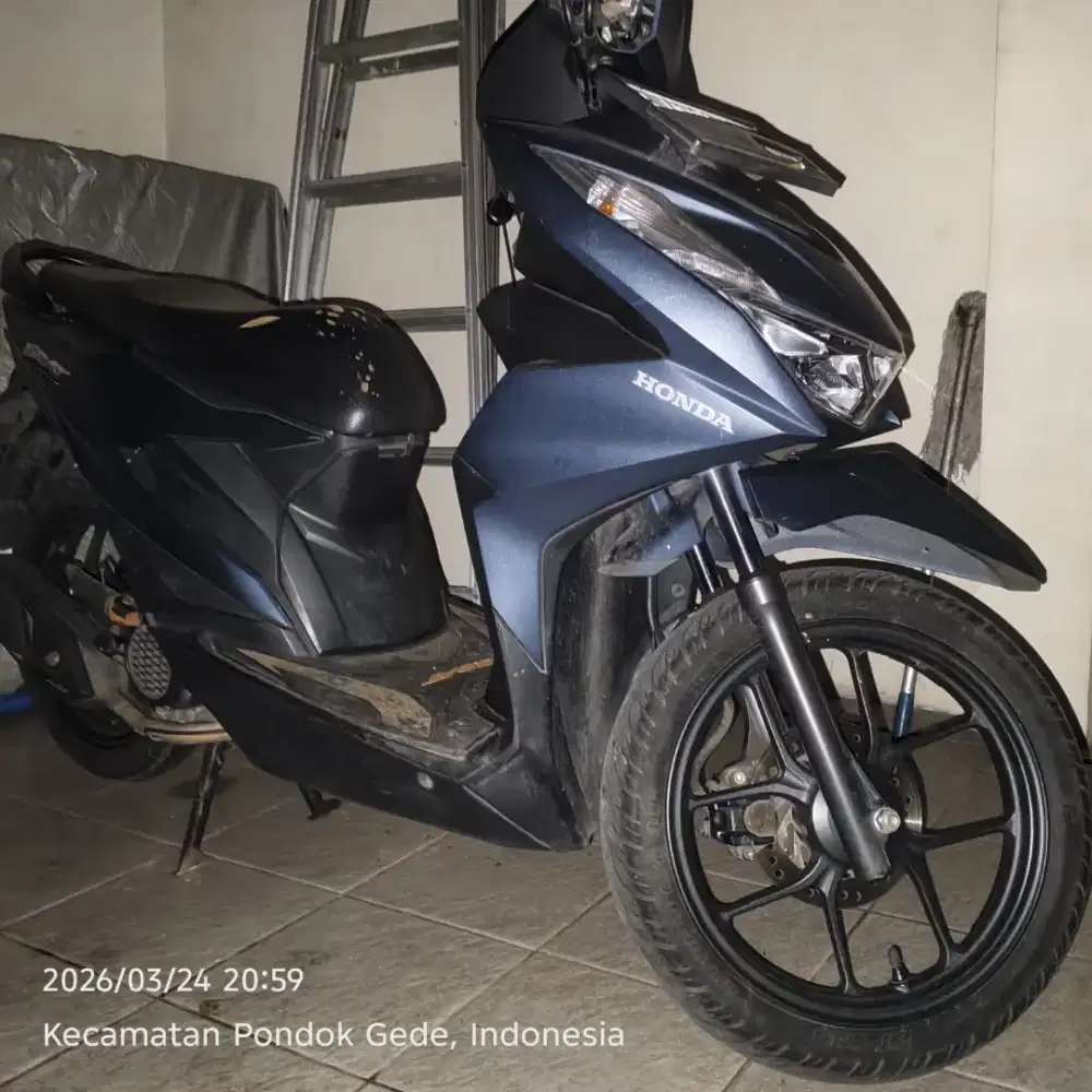 HONDA BEAT DELUXE 2023 BIRU DOFF.