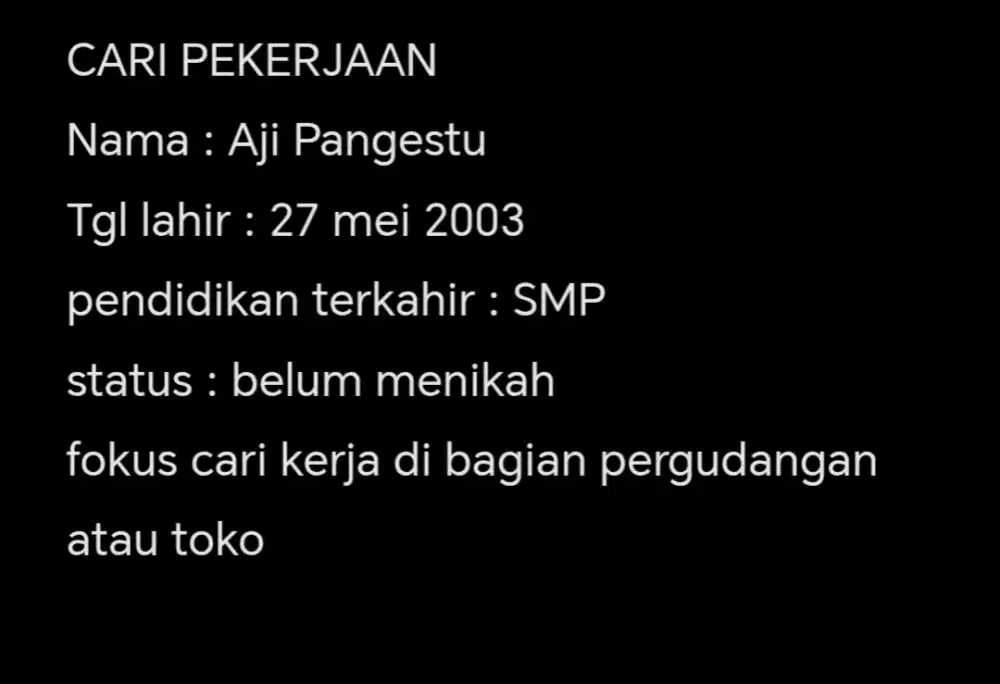 CARI LOWONGAN PEKERJAAN GUDANG ATAU TOKO