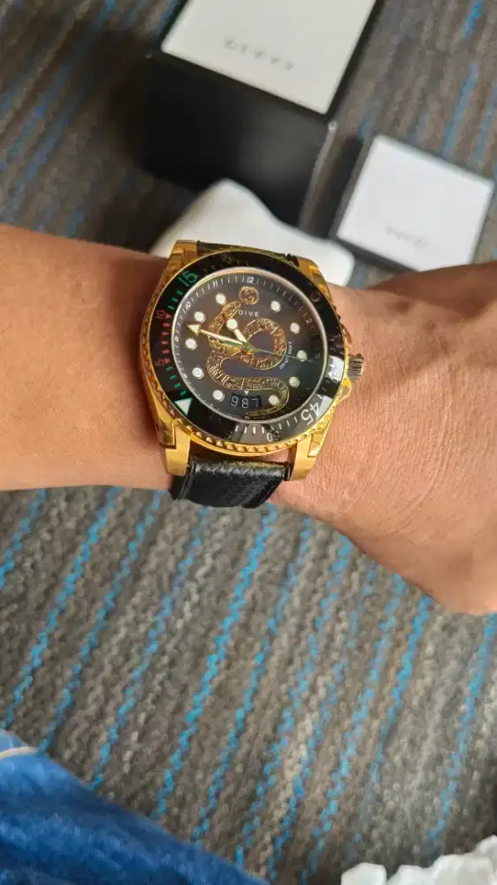 GUCCI DIVE snake original asli