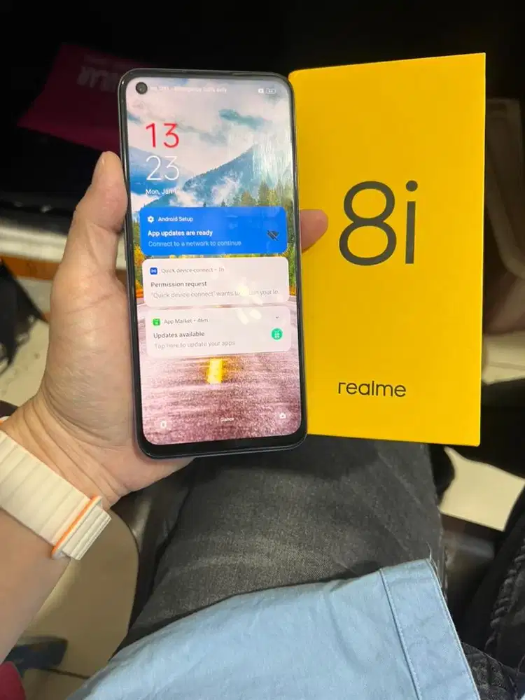 Realme 8i 6/128 fullset original no charger aja harga net aja