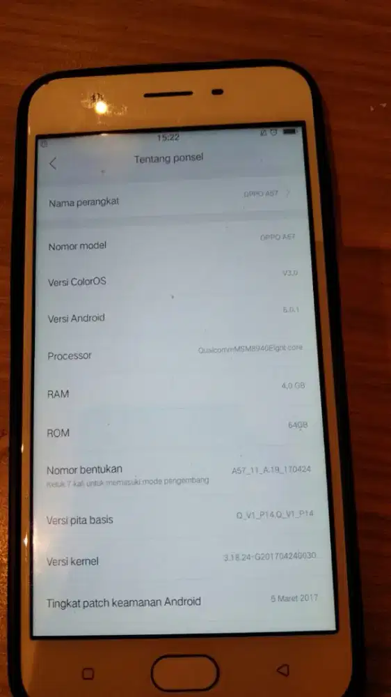 Oppo a57 old ram 4/64 gb