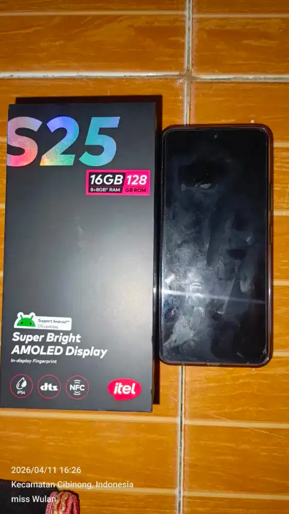 hp itel s25 second 8+8/128 fullset