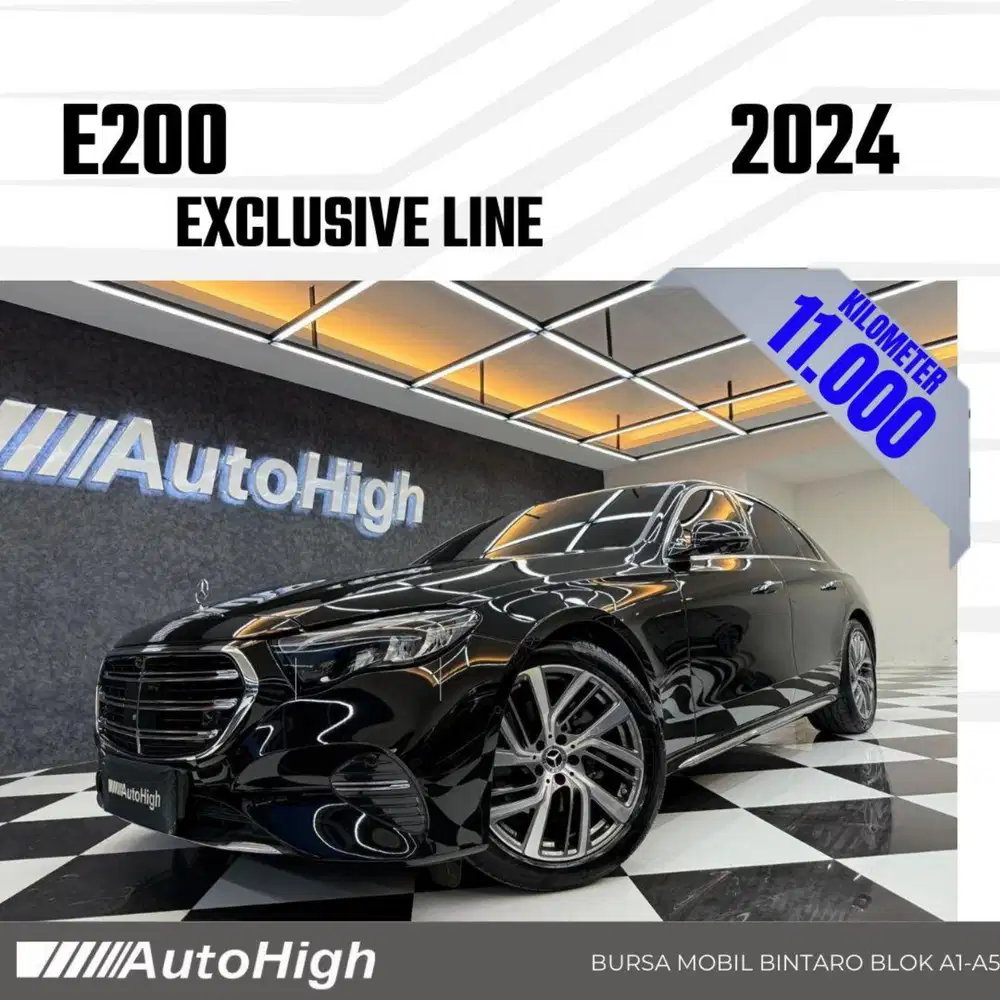 DP10% [Km11.000] E200 Exclusive 2024 Black Reg 2025 #AUTOHIGH