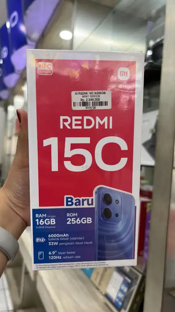 Redmi 15C PENYIMPANAN 8/256GB