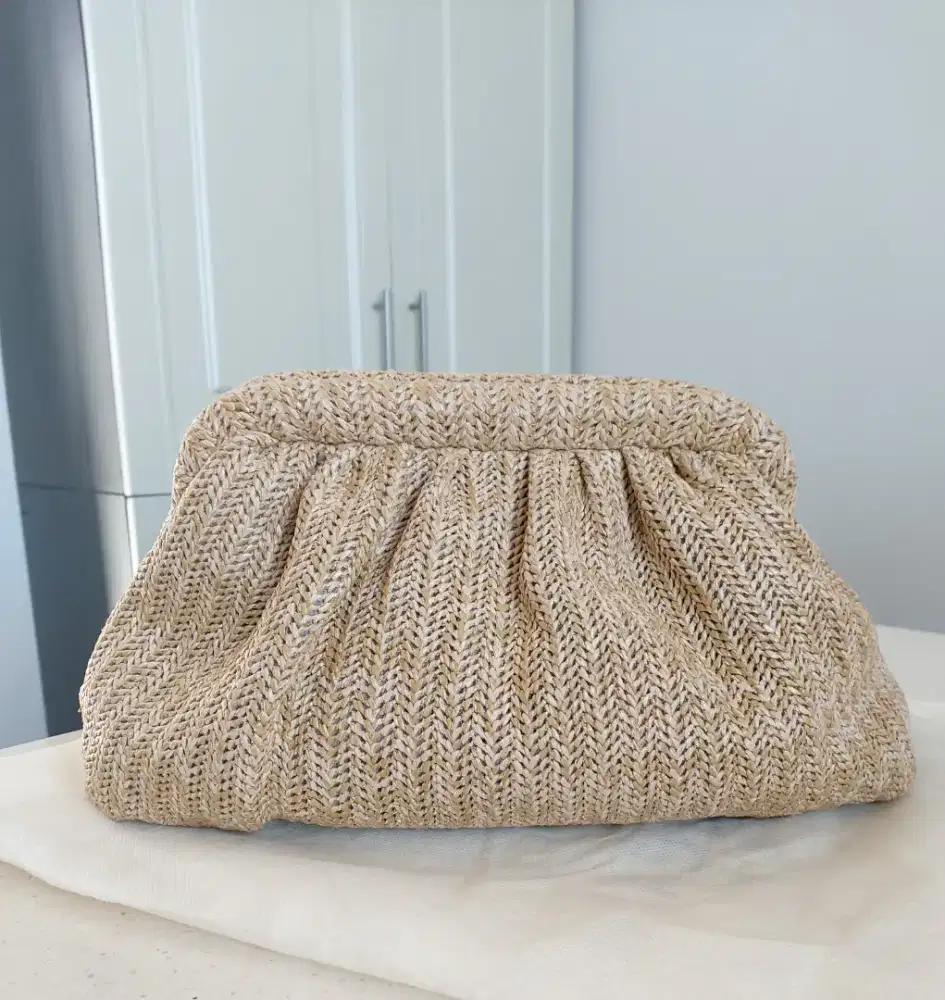 Crochet Raffia Pouch Clutch (preloved)