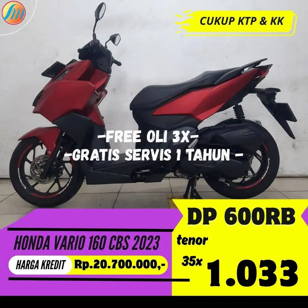 DP PROMO 600RIBU HONDA VARIO160 CBS 2023 ANGSURAN TERJANGKAU