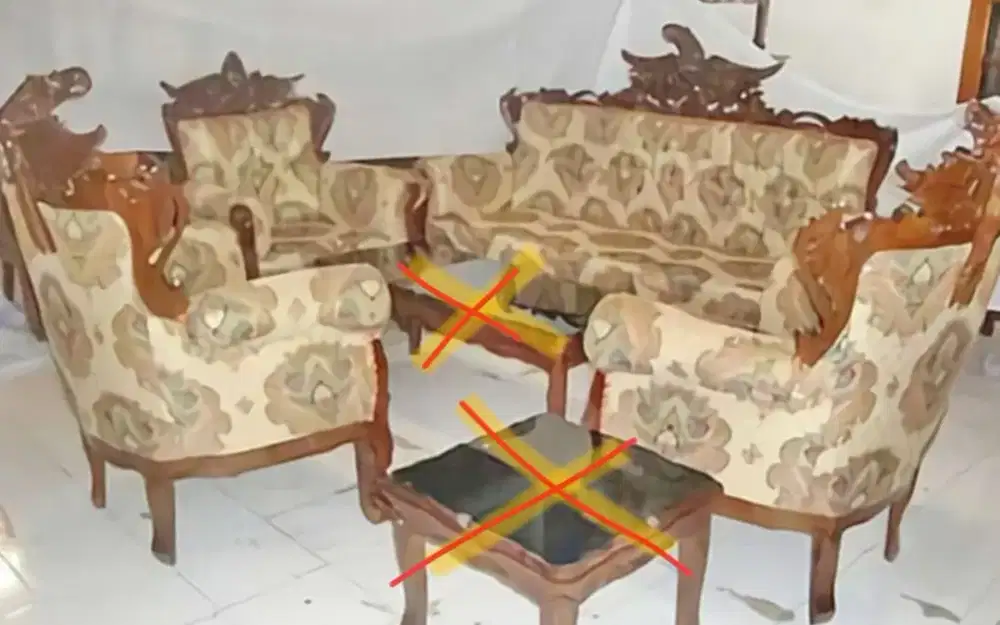 Jual sofa jati Garuda (bekas)