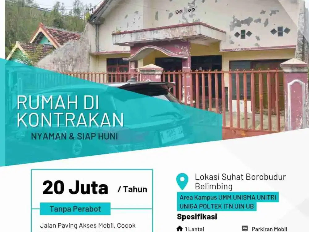 kontrakan Blimbing Malang 4 kamar