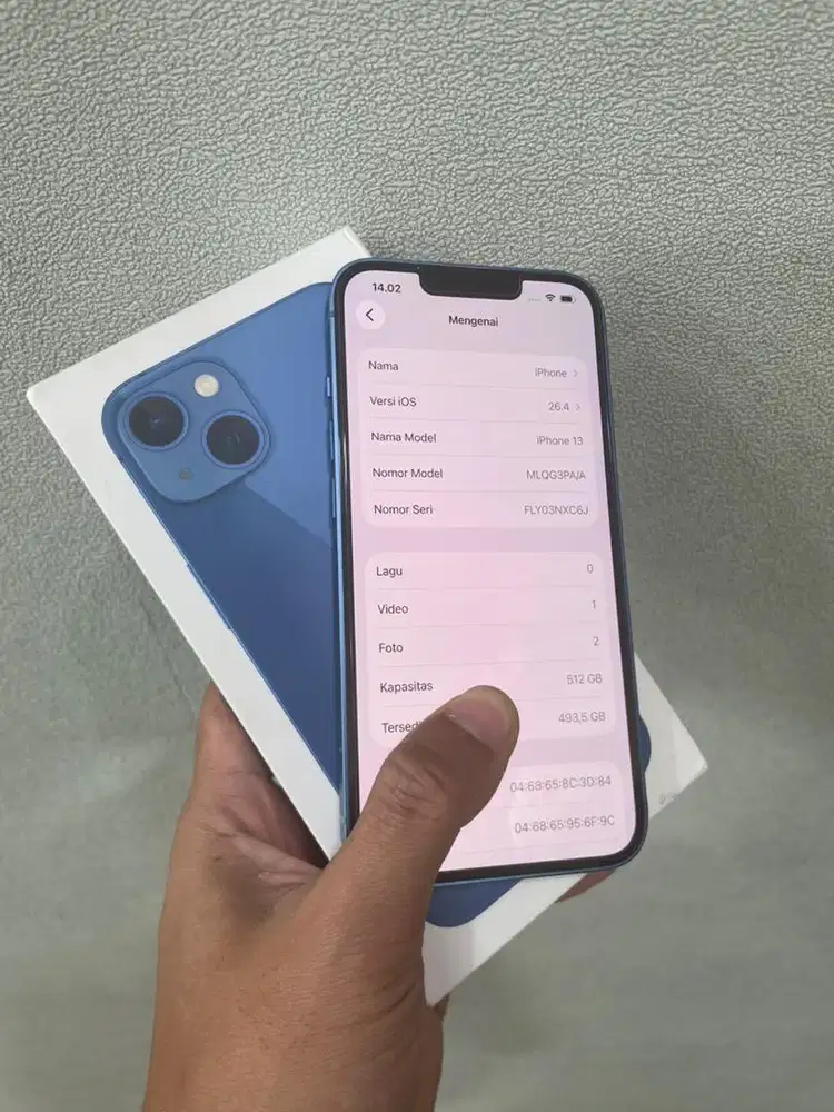 iphone 13 512 ibox second blue