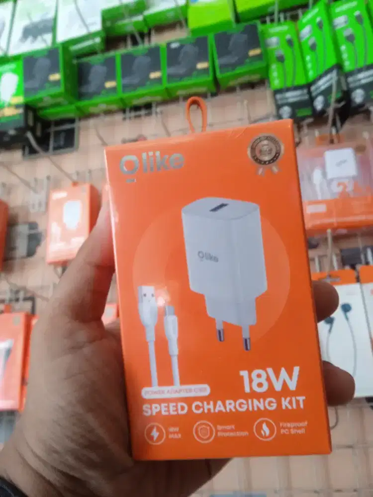 OLIKE C301C - USB CHARGER SET ADAPTOR + KABEL USB TYPE C FAST CHARGING