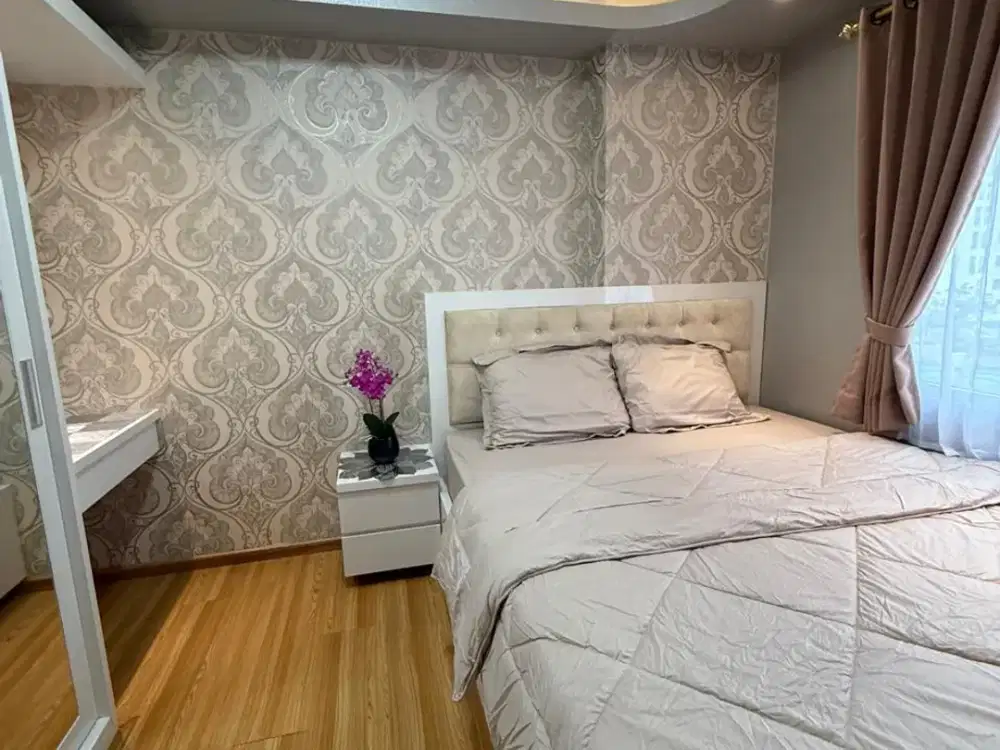 JUAL 2 BR FULL FURNISH  APARTEMEN BASSURA CITY TOWER ALAMANDA ATAS MALL SHM JAKARTA TIMUR