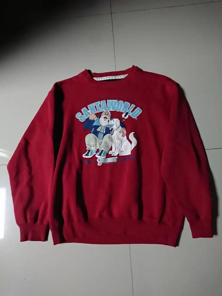 crewneck merah keren