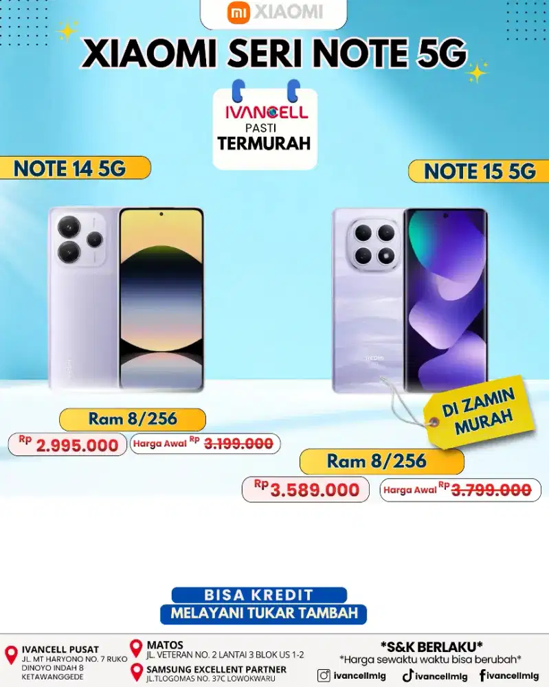 REDMI NOTE 14 5g ram 8/256 murah poll