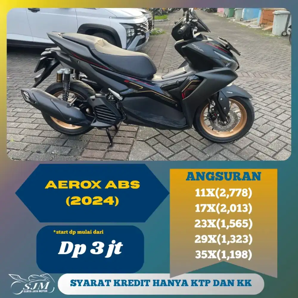 YAMAHA AEROX CONNECTED ABS 2024 CASH & KREDIT
