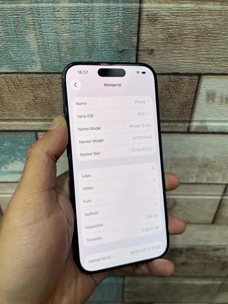 iphone 15 pro 256 blue second ibox like new