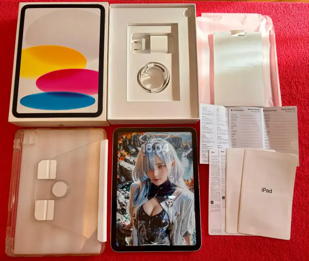 ipad 11 ( A16 ) 128gb WIFI only SILVER ibox garansi fullset istimewa