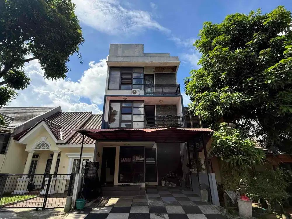 Rumah Modern Elegant 3 Lantai Pondok Cabe dekat Tol Pamulang
