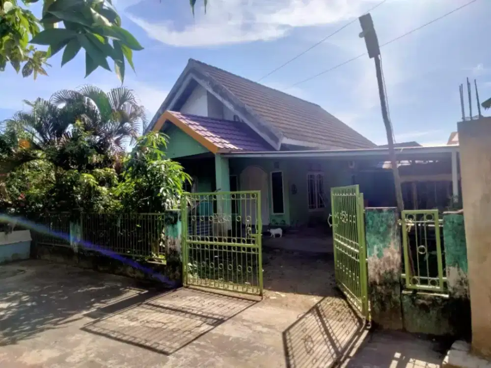 Rumah 1 lantai + Bedeng 3 pintu