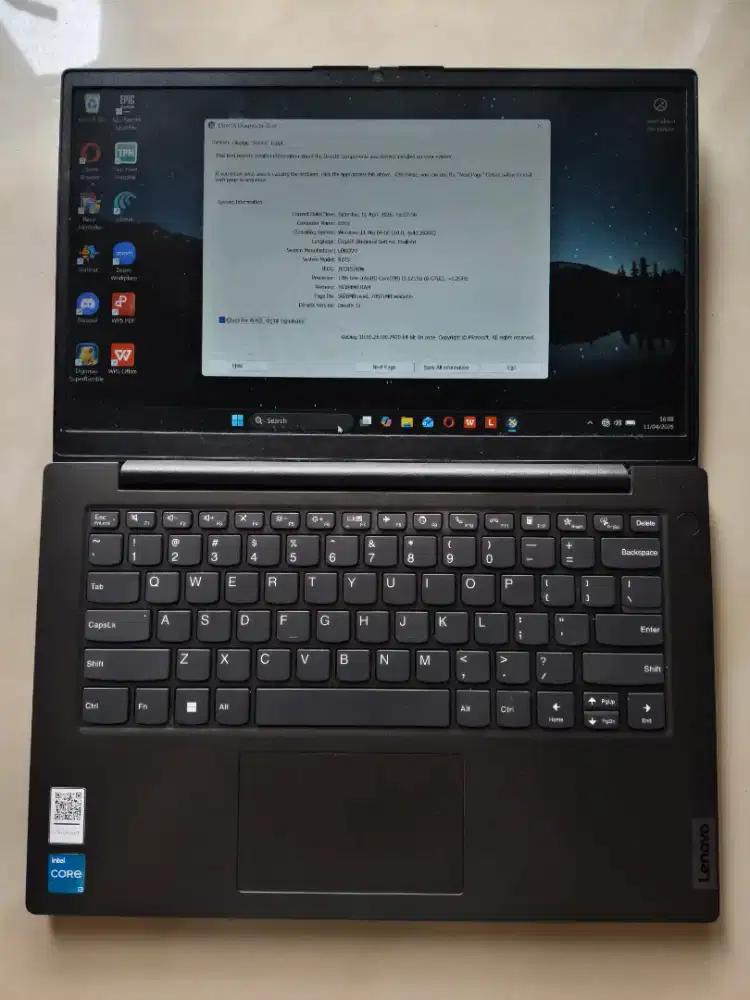 Laptop Lenovo V14 G3 i3 1215U 16/512GB intel kantor gaming murah