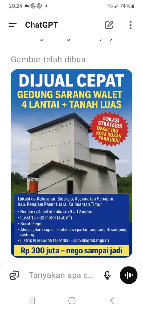 dijual rumah wallet!!