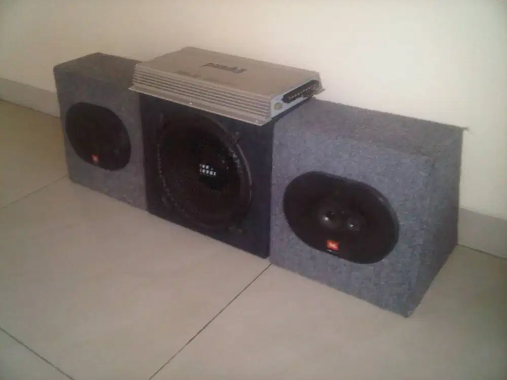 Car Amplifier Audio Sound System - Punch komplit Speaker & Subwoofer