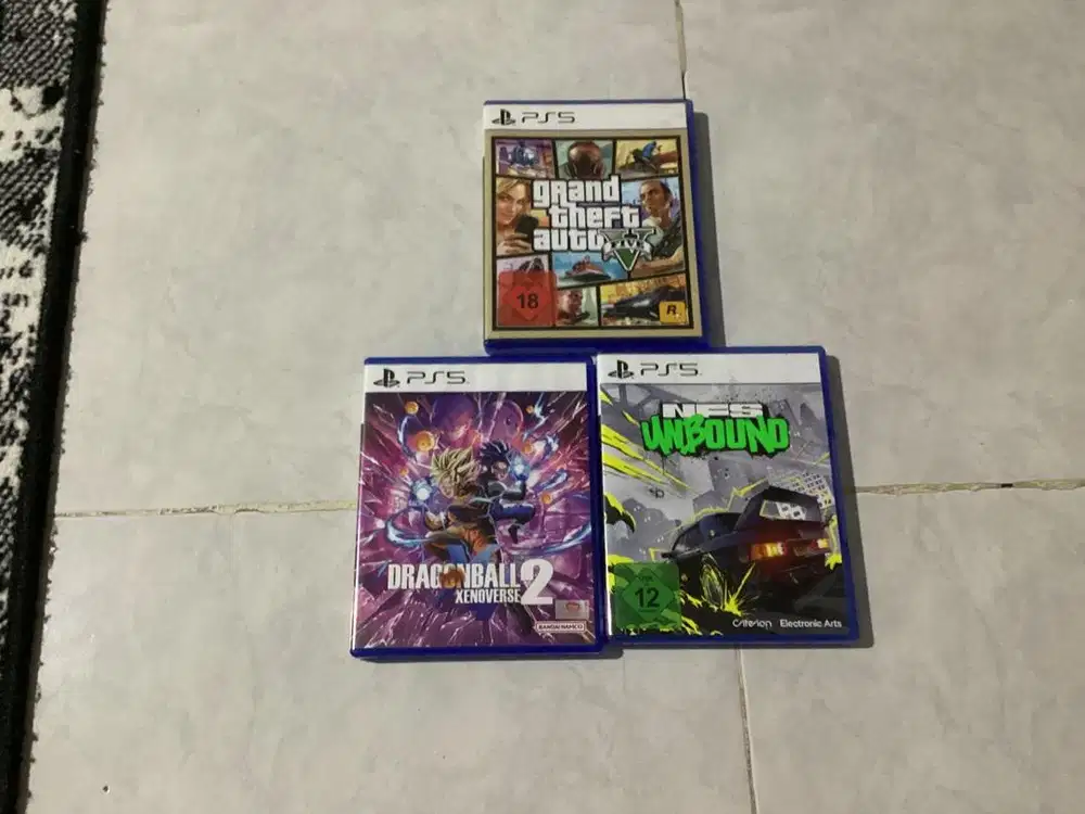 kaset ps 5 dragon ball GTA nfs