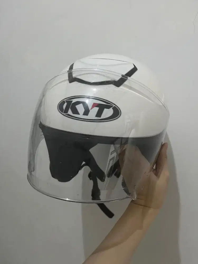 Jual helm KYT KYOTO R SOLID WHITE