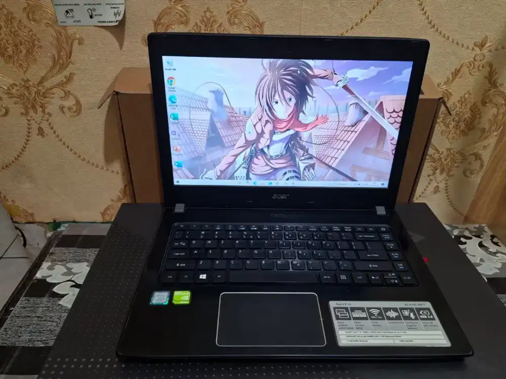 laptop acer aspire e14 e5-475g core i5 gen 7 masih bagus