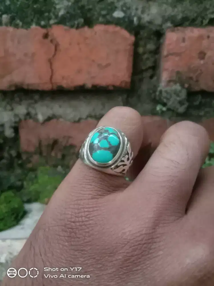 Batu pirus lawas ring perak