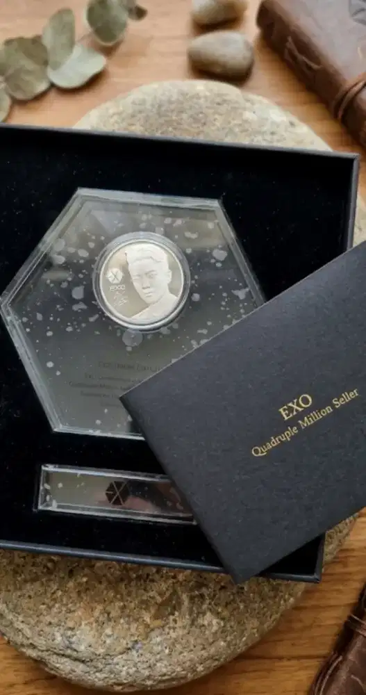 Perak murni koin exo medali