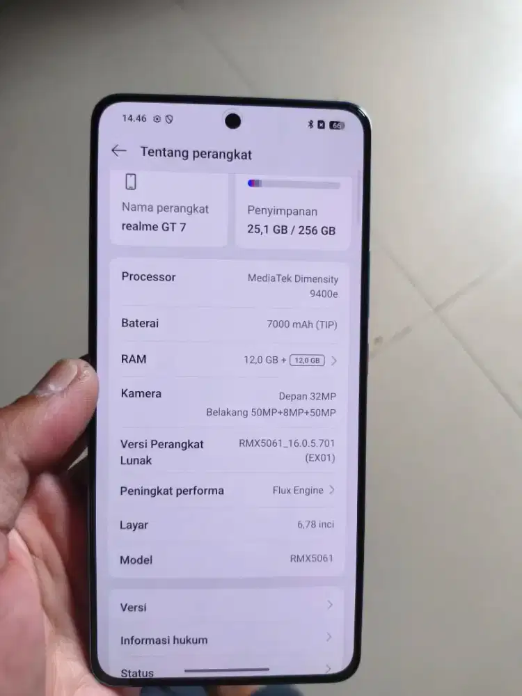Realme GT7 12/256GB Blue