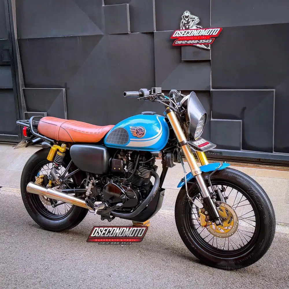 W 175 FULL MODIF ‼️CAFE RACER JAPSTYLE BRITISH BOBBER SUPERMOTO