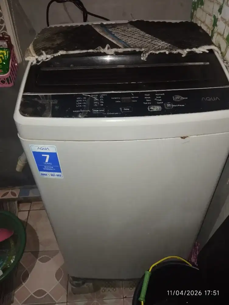 Mesin cuci Aqua 1 tabung