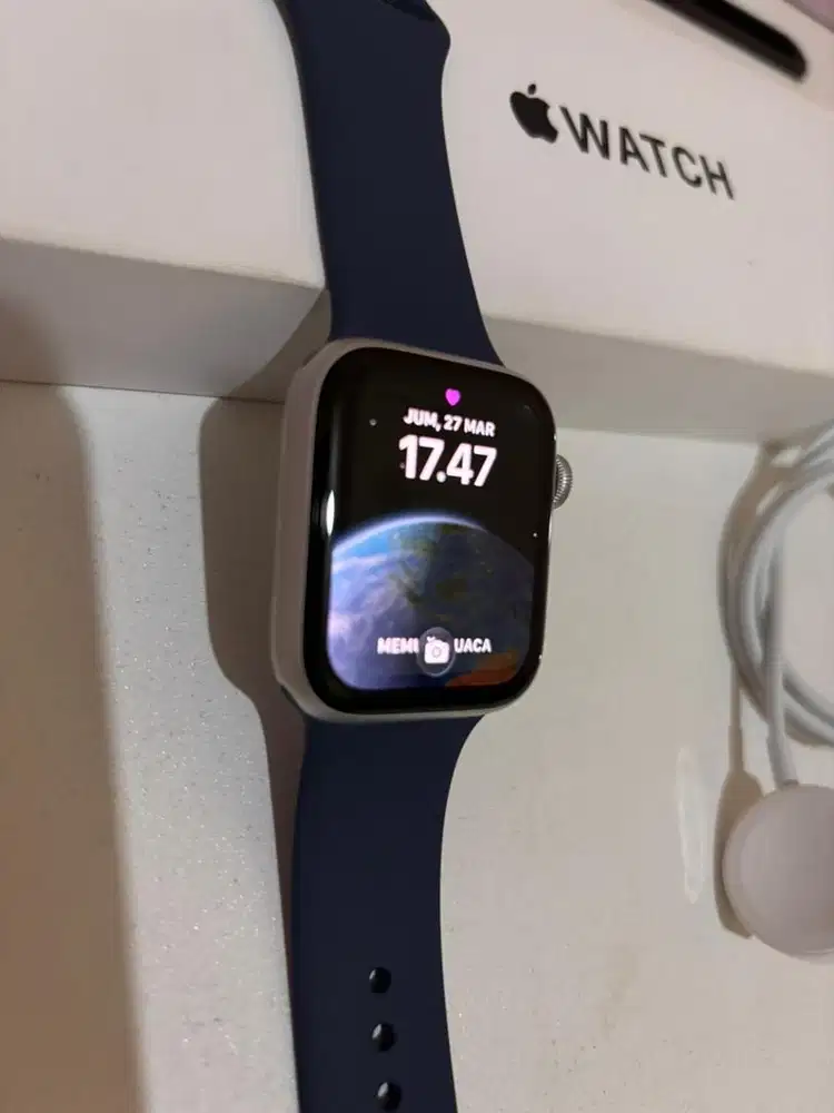 Apple watch SE 2nd GPS 44mm Silver Storm Blue