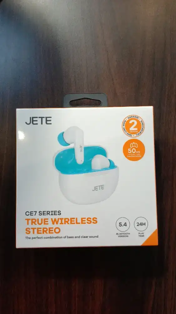 TWS Earphone Bluetooth JETE CE7 BT 5.4 24H Playtime Low Latency 50m/s