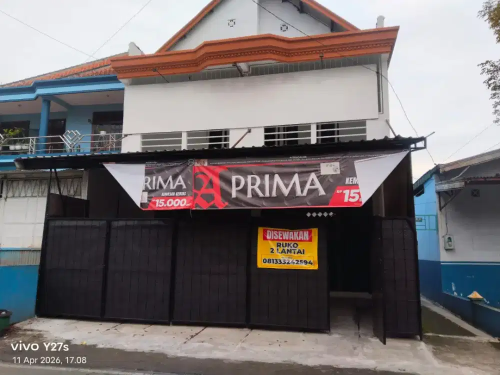 Disewakan Ruko 2 Lantai Malang Kota